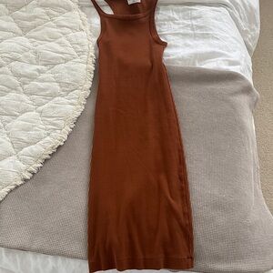 Denim Forum Rust Midi Dress